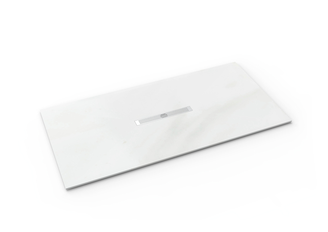 قاعدة دش مستطيلة ذات سطح صلب