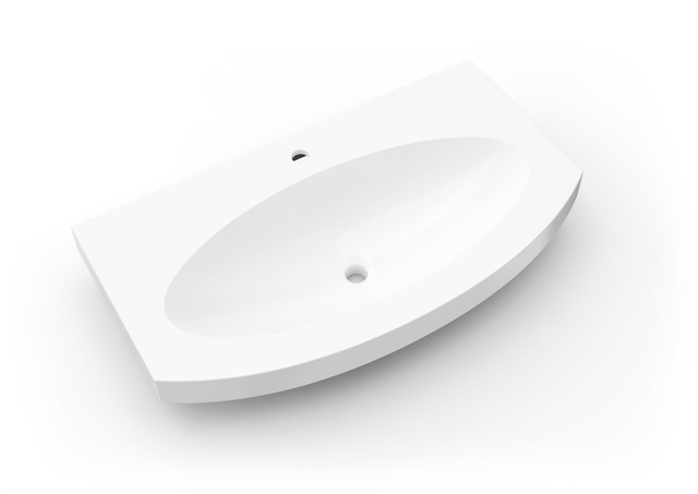 وعاء متكامل ذو سطح صلب من الأكريليك السكني